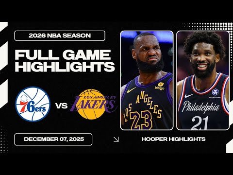 76ers vs Lakers: Duelo estelar de la NBA que paraliza al mundo del baloncesto
