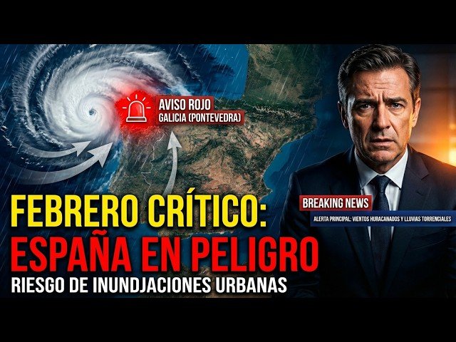 Alerta de lluvias intensas en España: borrascas atlánticas traen precipitaciones abundantes y riesgos de inundaciones