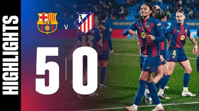 Barcelona 5-0 Atlético de Madrid: El Barça refuerza su dominio en la Liga F Moeve
