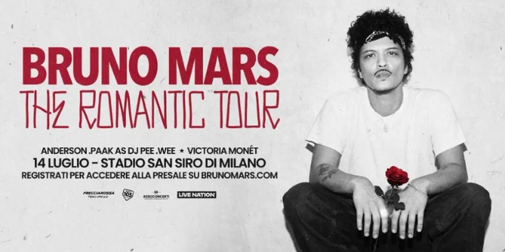 Biglietti Bruno Mars 2026 a Milano: tutto sul concerto allo Stadio San Siro