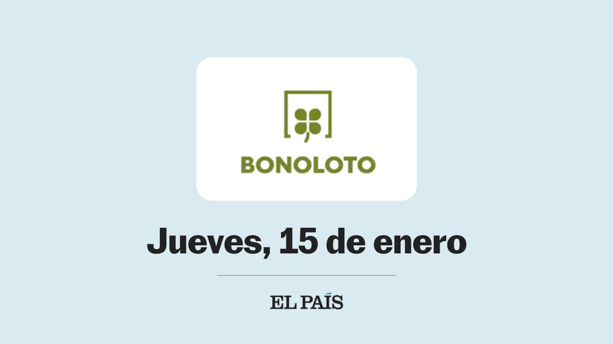 Bonoloto hoy: resultados del sorteo del jueves 15 de enero de 2026