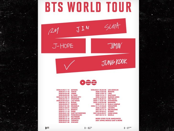 **BTS Tour 2026**: Madrid vibra con los dos conciertos confirmados de la gira mundial más grande de la historia del K-Pop
