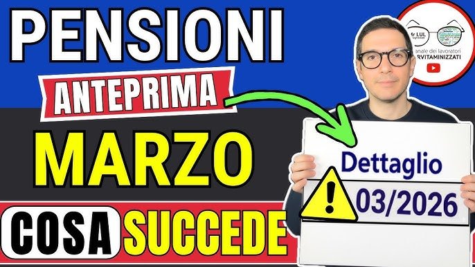 Cedolino Pensione Marzo 2026 INPS: Aumenti, Arretrati e Novità Fiscali