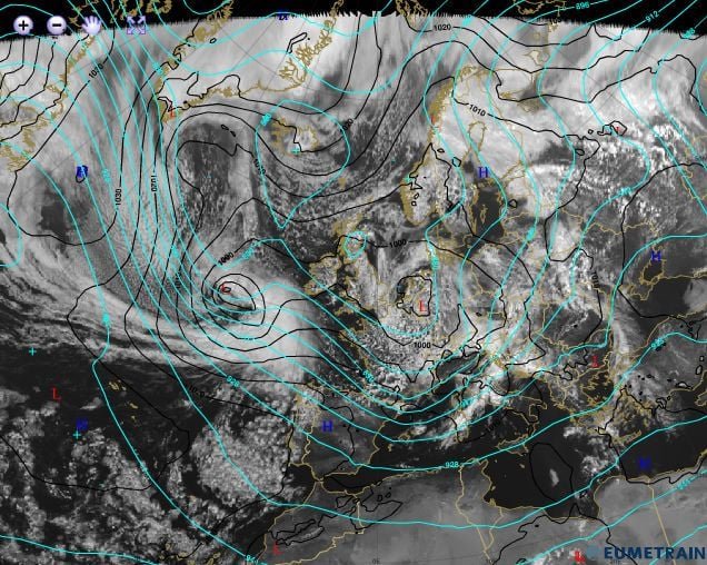 Ciclogénesis explosiva: el fenómeno meteorológico que intensifica los temporales en España