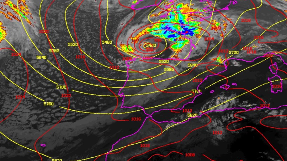 Ciclogénesis explosiva: el fenómeno meteorológico que intensifica los temporales en España