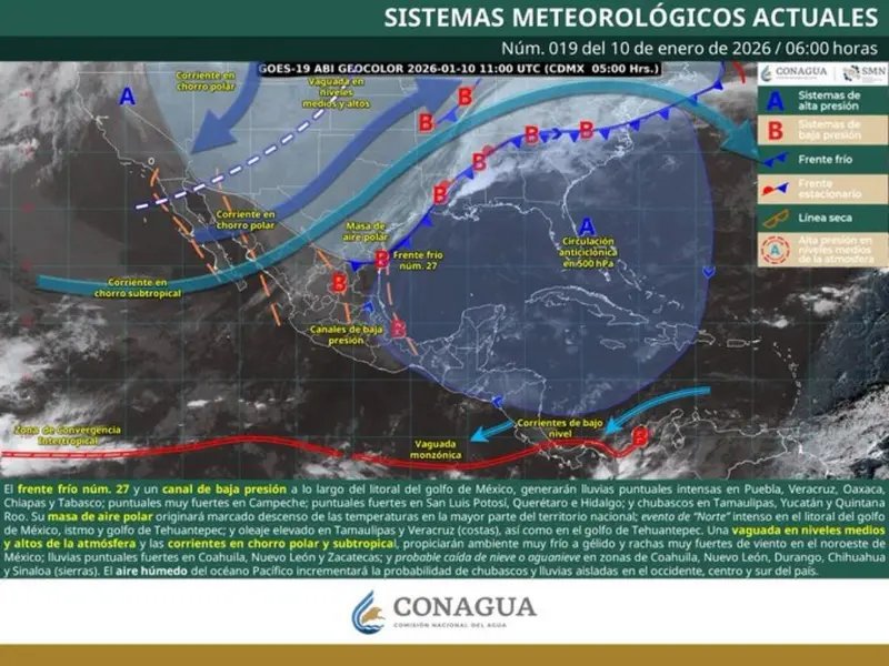 El Clima en México en Enero 2026: Un Mes de Frío Extremo y Lluvias Intensas