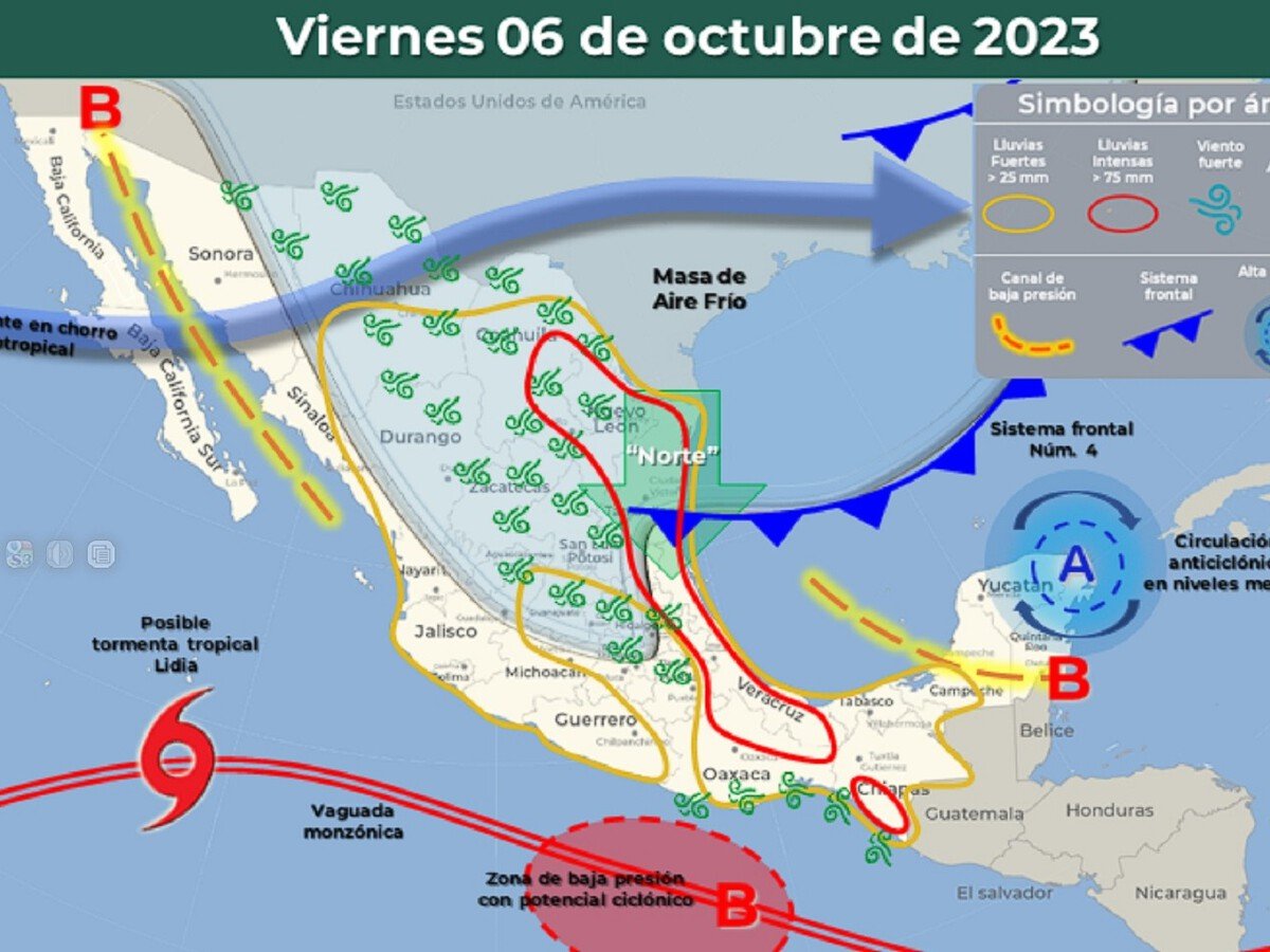 Frente Frío 28 y 29: Alerta por frío extremo, lluvias y vientos en México