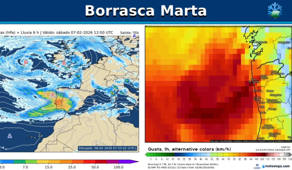 La borrasca Marta azota España: avisos rojos por lluvias intensas y vientos huracanados