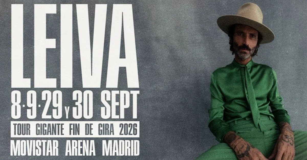 Leiva y el imparable Tour Gigante: Fechas de fin de gira en España 2026