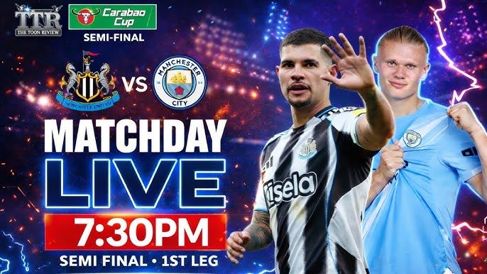 Newcastle-Manchester City: Semifinale di andata della Carabao Cup al St. James' Park