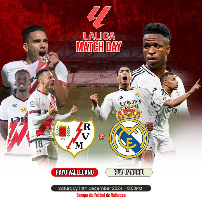 Real Madrid vs Rayo Vallecano: Duelo clave en LaLiga jornada 22