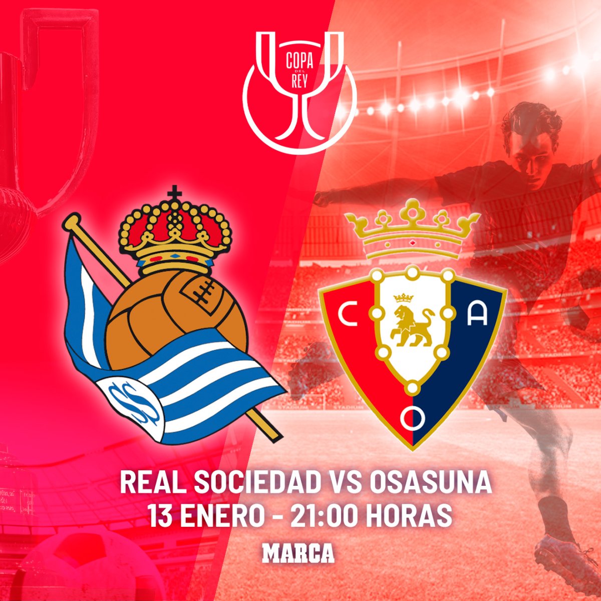 Real Sociedad vs Osasuna: Octavos de final de la Copa del Rey en Anoeta