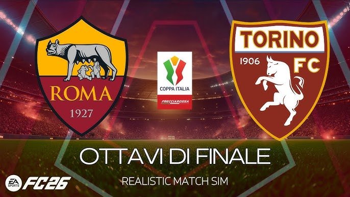 Roma vs Torino: Octavos de final de la Copa Italia en un duelo clave para ambos equipos