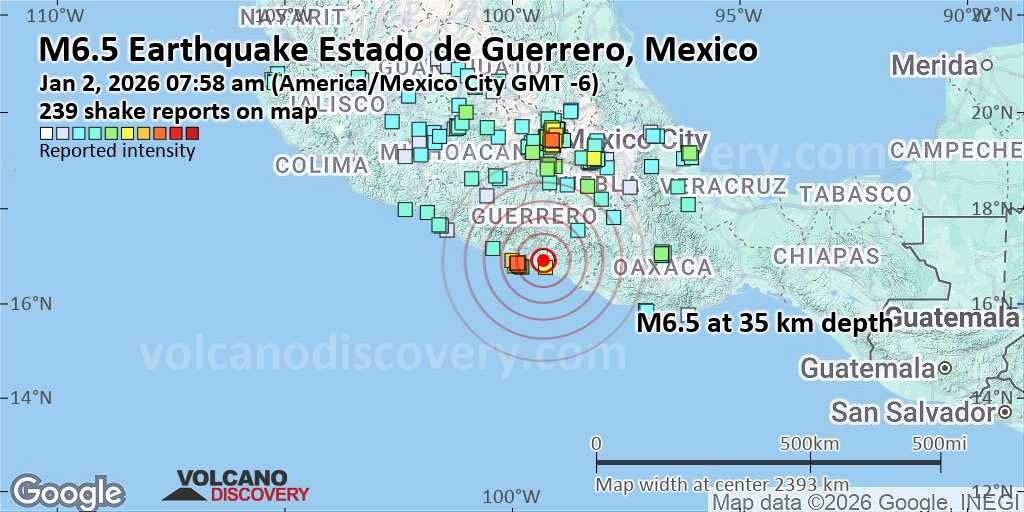 Terremoto en México: El sismo de magnitud 6.5 en Guerrero y su secuela de réplicas