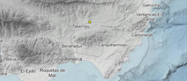 Terremoto en Tabernas (Almería): Epicentro de un sismo de magnitud 4.5 que despierta al sureste español