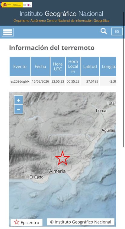 Terremoto en Tabernas (Almería): Epicentro de un sismo de magnitud 4.5 que despierta al sureste español